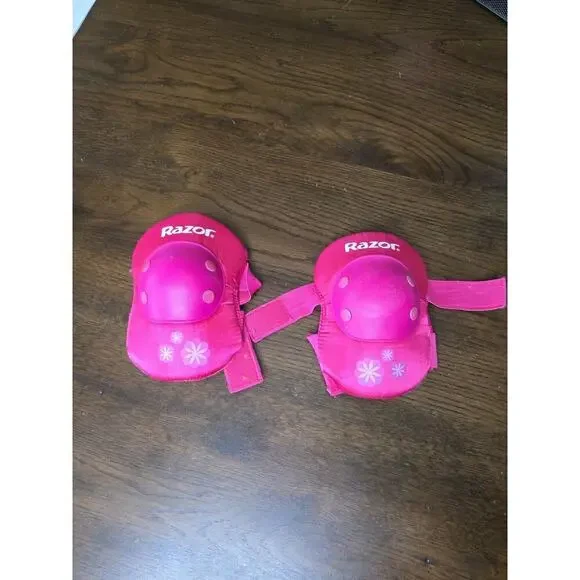 RAZOR Sweet Pea Pink Multi-Sport ELBOW PADS GUARDS Youth 8+ - Picture 2 of 16